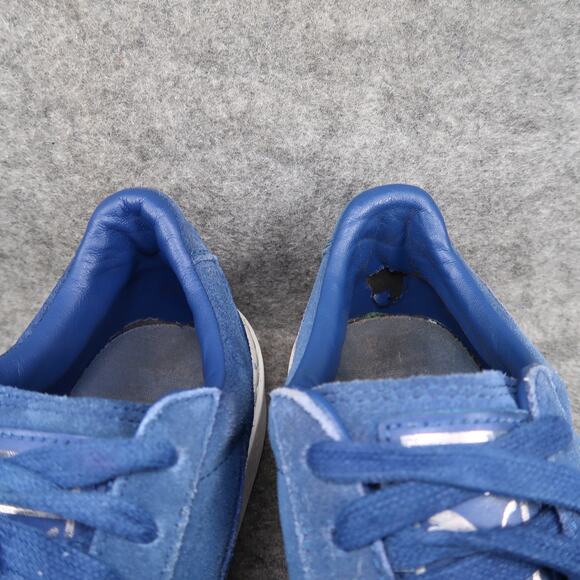 Puma Shoes Womens 8 Fashion Sneaker Lace Up Casual Platform Blue Leather Trainer - Picture 3 of 14